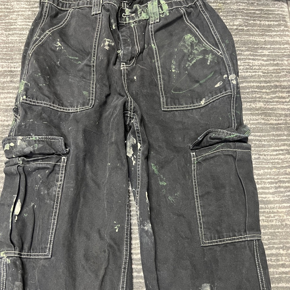 Black cargo pants